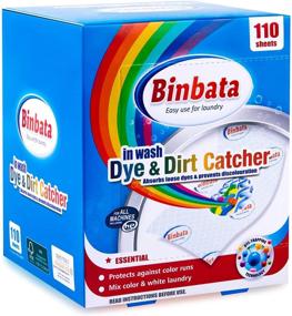 img 4 attached to 🌈 110 Count Binbata Color Catcher Sheets for Laundry, Fragrance Free Color Grabber Essential for Home Use, Color Guard In-Wash Sheets for Laundry