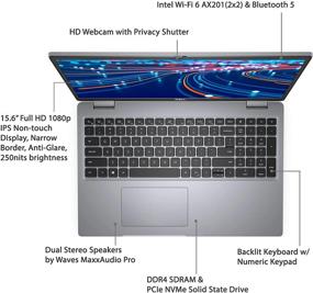 img 2 attached to 💻 2021 Dell Latitude 5520 Business Laptop, 15.6" FHD IPS Anti-Glare Display, Intel Core i5-1135G7, 16GB RAM, 512GB SSD, Webcam, Backlit Keyboard, WiFi 6, Thunderbolt 4, Windows 10 Pro