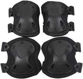 img 3 attached to Outdoor Sports Tactical Protective （Black）