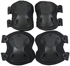 img 1 attached to Outdoor Sports Tactical Protective （Black）