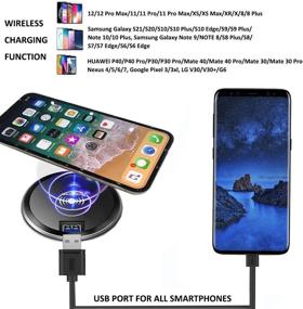 img 3 attached to 🔌 hopopower 2021 Upgraded Wireless Charger: Fast Charging Pad for iPhone 12/11/XR & Galaxy S21/S10/Note 10 [15W]"