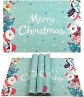 🎄 wazaigur christmas placemats: washable and resistant table decorations логотип