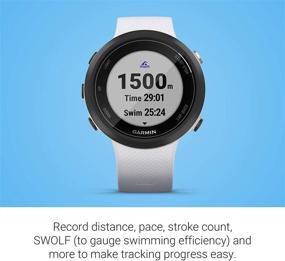 img 1 attached to 🏊 Гармин Swim 2: Самые передовые GPS-часы для плавания с подводным мониторингом сердечного ритма – Отслеживание расстояния, темпа и количества гребков в бассейне и на открытой воде – Белый.