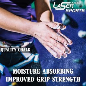 img 1 attached to 🏋️ Laser Sports Chalk Ball Sock - Ultimate Grip Enhancer for Weightlifting, Powerlifting, Rock Climbing, and Gymnastics - Men and Women - 3oz