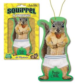 img 1 attached to Squirrel in Underpants Deluxe Air Freshener by Accoutrements