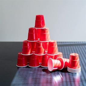 img 1 attached to 40-Piece EDI Disposable Red Plastic Mini Party Shot Glasses 2 oz: Perfect for Any Occasion!