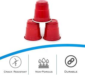 img 2 attached to 40-Piece EDI Disposable Red Plastic Mini Party Shot Glasses 2 oz: Perfect for Any Occasion!