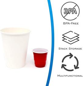 img 3 attached to 40-Piece EDI Disposable Red Plastic Mini Party Shot Glasses 2 oz: Perfect for Any Occasion!