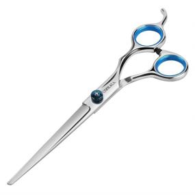 img 3 attached to 💇 COOLALA Stainless Steel Hair Cutting Scissors 6.5 Inch - Professional Salon Barber Haircut Shears with Comb - Home Use for Men, Women, Adults, Kids, and Babies