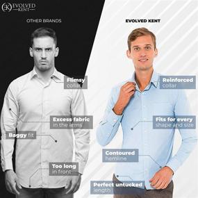 img 3 attached to 👕 Untucked Shirts for Men: Stylish Long Sleeve Men's Clothing in a Variety of Shirts