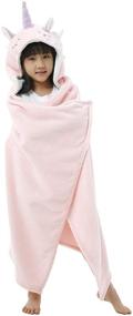 img 1 attached to 🧸 Kids Hooded Blanket - ATOZ Animal Wearable Blanket for Sleep, Christmas Children's Flannel Dress-Up Cozy Costume Cloak