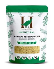 img 1 attached to 🌿 High-Quality 100% Pure Fuller's Earth Clay - Multani Mitti Bentonite Clay - 1/2 LB (227 gms) - 8 oz - Effective Natural Skincare