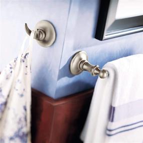 img 2 attached to 🛁 Moen Danbury DN6703BN Brushed Nickel Double Robe Hook - Improve Bathroom Organization