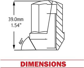 img 3 attached to Набор из 20 гаек колесных болтов 14х1.5, 🔩 совместимых с Dodge, Jeep, Ram (06509422AA 611-330), хромированная отделка