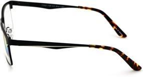 img 2 attached to 👓 Enhanced Vision: Men's Premium Large Metal Reader - Rectangle Stainless Steel Reading Glasses