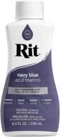 💙 rit dye 8 oz navy blue fabric dye - 8 fluid ounces logo