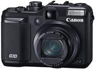 highly-rated canon powershot g10 14.7mp digital camera with 5x wide angle optical image stabilized zoom – a photographer's essential logo