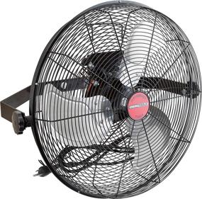 img 4 attached to 🔧 OEMTOOLS OEM24895: 18 Inch Workstation Fan with High Velocity & Aluminum Blades - 3-Speed, Mounted Metal, Shop Fan - Commercial Quality Wall Fan