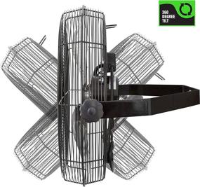 img 2 attached to 🔧 OEMTOOLS OEM24895: 18 Inch Workstation Fan with High Velocity & Aluminum Blades - 3-Speed, Mounted Metal, Shop Fan - Commercial Quality Wall Fan