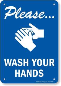 img 1 attached to 👐 SmartSign Plastic Occupational Health & Safety Products - Promote Proper Hand Hygiene