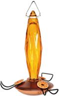 audubon amber oriole feeder na08 with cut glass design logo