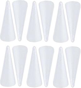 img 4 attached to 🌲 Crafting Delight: 12-Pack Foam Tree Cones, White Polystyrene Art Supplies (2.87 x 7.25 In) for Perfect DIY Projects