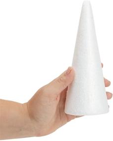 img 2 attached to 🌲 Crafting Delight: 12-Pack Foam Tree Cones, White Polystyrene Art Supplies (2.87 x 7.25 In) for Perfect DIY Projects