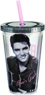 🎸 vintage elvis presley 18 oz. acrylic travel cup for rock 'n' roll fans логотип