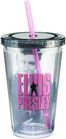 img 1 attached to 🎸 Vintage Elvis Presley 18 Oz. Acrylic Travel Cup for Rock 'n' Roll Fans