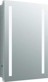 img 4 attached to 🪞 KOHLER Verdera Collection Lighted Medicine Cabinet with Mirror - 20" x 30" - K-99003-TLC-NA