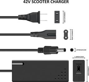 img 2 attached to 🔌 Electric Bike Battery Charger | TekkPerry 42V 1A Lithium Battery Charger with DC 5.5x2.1x11mm Roud Plug | Power Supply Connector for 10S Lithium Battery Pack