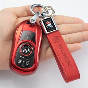 img 2 attached to Longzheyu для роскошных 2 3 4 5 кнопок TPU Smart Keyless Entry Remote Key Fob чехол для Buick Verano Regal Lacross Encore Envision Enclave GL8 2015 2016 2017 2018 аксессуары