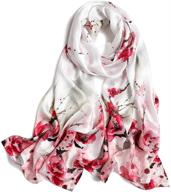 🌺 floral print mulberry scarf: women's accessories in scarves & wraps for women logo