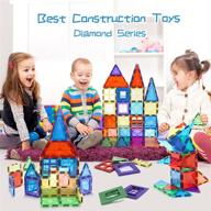 🔹 120-piece magnetic diamond set for kids - children hub логотип