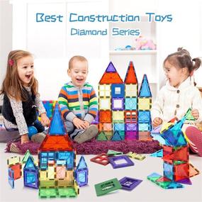 img 4 attached to 🔹 120-Piece Magnetic Diamond Set for Kids - Children Hub