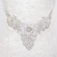 💎 sparkling pardecor rhinestone applique: gorgeous wedding crystal women's accessories and belts logo