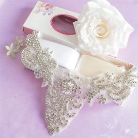 img 1 attached to 💎 Sparkling Pardecor Rhinestone Applique: Gorgeous Wedding Crystal Women's Accessories and Belts