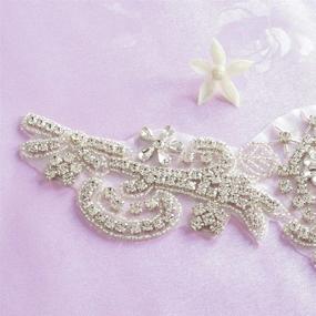 img 2 attached to 💎 Sparkling Pardecor Rhinestone Applique: Gorgeous Wedding Crystal Women's Accessories and Belts