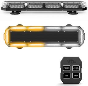 img 4 attached to 🚨 High-Powered SpeedTech Lights Mini 21 - 120W LED Strobe Lights for Trucks, Cars, Plows, and Emergency Vehicles | Magnetic Roof Mount | Amber/White & Amber/Clear Options