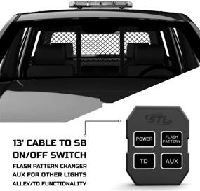 img 1 attached to 🚨 High-Powered SpeedTech Lights Mini 21 - 120W LED Strobe Lights for Trucks, Cars, Plows, and Emergency Vehicles | Magnetic Roof Mount | Amber/White & Amber/Clear Options