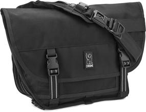 img 4 attached to 13 Inch Laptop Satchel - Chrome Industries Mini Metro Messenger Bag with Signature Belt Buckle Closure, 20.5 Liter Capacity