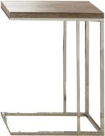 steve silver company lucia chairside end table 10x18x25 brown - sleek & stylish accent furniture for your living space logo