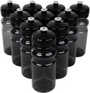 🚰 csbd bulk 20 oz sports water bottles - bpa free, pet plastic, made in usa, 10 pack логотип