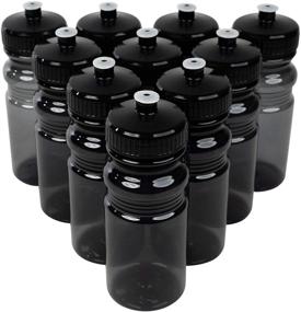 img 4 attached to 🚰 CSBD Bulk 20 oz Sports Water Bottles - BPA Free, PET Plastic, Made in USA, 10 Pack