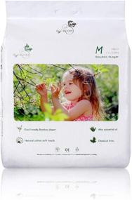 img 4 attached to 👶 ЭКО БУМ Детские подгузники из бамбука: экологичные, натурально мягкие подгузники для младенцев - упаковка из 74 подгузников размера 3 (от 13 до 22 фунтов)