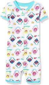 img 3 attached to Boys' Shark Cotton Footless Pajamas - Nickelodeon Clothing for Kids