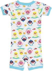img 2 attached to Boys' Shark Cotton Footless Pajamas - Nickelodeon Clothing for Kids