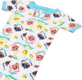 img 1 attached to Boys' Shark Cotton Footless Pajamas - Nickelodeon Clothing for Kids