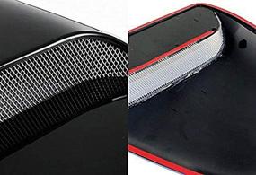 img 3 attached to 🚗 Enhanced Aero Dynamic Speed Racer Black Hood Scoop - Waterproof Flow with 3M Tape, No Drill Installation - Universally Fit for All Vehicle Types
