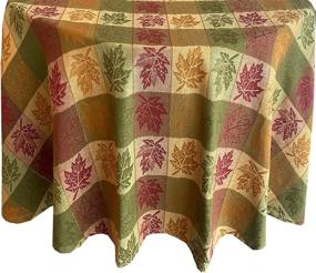 img 2 attached to Lintex Changing Jacquard Thanksgiving Tablecloth